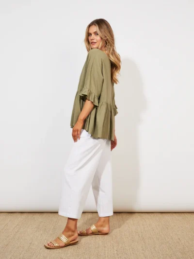 Tanna Relax Top – Khaki